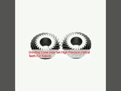 Robotlar için yüksek hassasiyetli spiral dişleri bulunan öğütme koni dişli seti