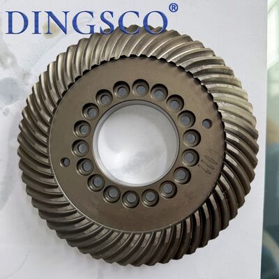 DINGSCO Spiral Konik Dişli Alaşımlı Çelik Isıl İşlem Görmüş CNC İşlenmiş Ağır Hizmet Dişlisi