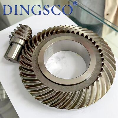 OEM Spiral Bevel Gear Set Heat Treated Crown Wheel And Pinion For Industrial Reducer Drive System